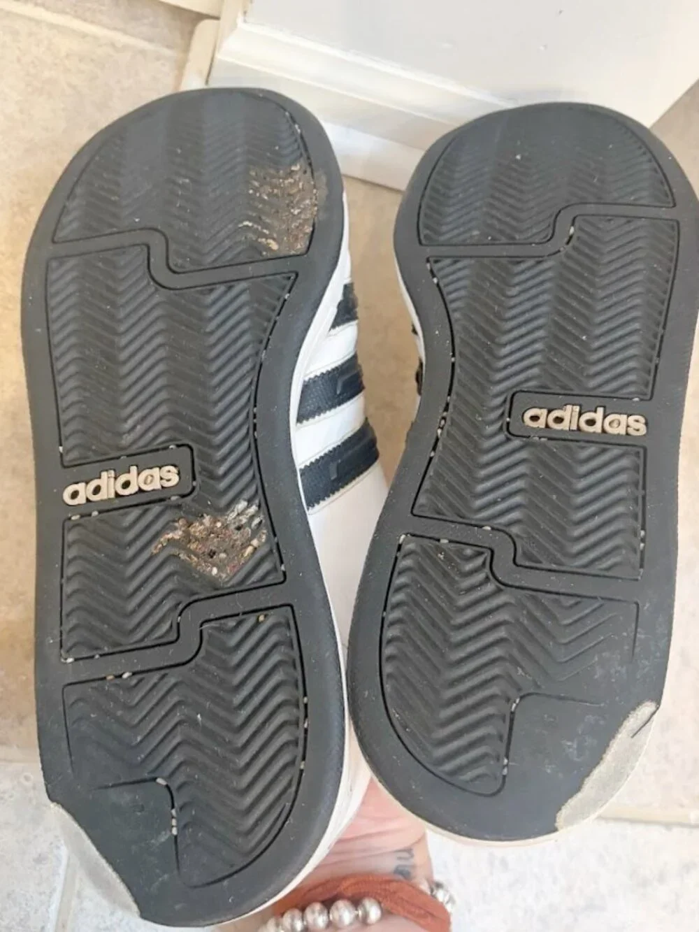Adidas Superstar Leather Vintage Lace Up Low Top Shell Toe Sneakers